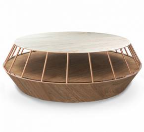 Кофейный, журнальный столик Mambo Unlimited Ideas Eileen, eileen-center-table-copper