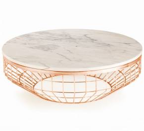 Кофейный, журнальный столик Mambo Unlimited Ideas New Air, new-air-center-table-copper