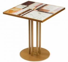Обеденный стол Mambo Unlimited Ideas Praga, praga-dinner-table-gold