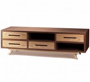 ТВ-аудио стойка Mambo Unlimited Ideas Space, space-tv-bench-walnut