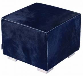 Пуф Redrex Cow, Cow Skin Pouf Navy