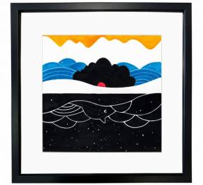 Картина Mambo Unlimited Ideas Illustration, infinity-below-the-sky-black