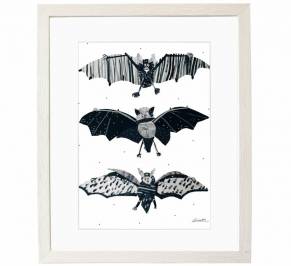 Картина Mambo Unlimited Ideas Illustration, bats-white