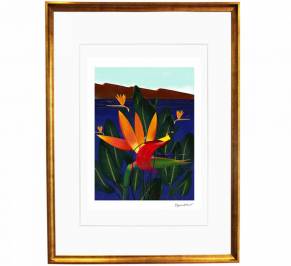 Картина Mambo Unlimited Ideas Illustration, bird-of-paradise-gold