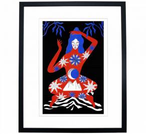 Картина Mambo Unlimited Ideas Illustration, the-yogini-black