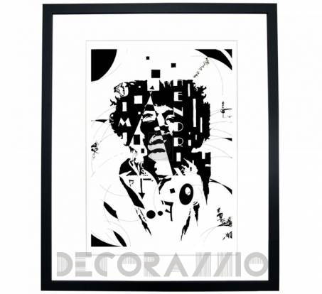 Картина Mambo Unlimited Ideas Illustration - jimi-hendrix-black