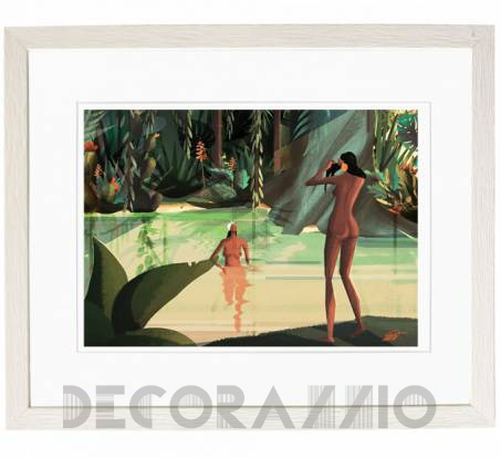 Картина Mambo Unlimited Ideas Illustration - tropical-cats-3-white