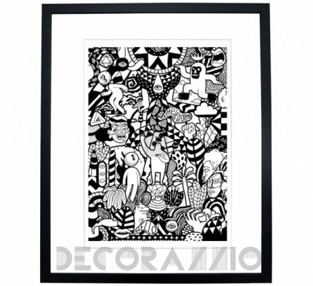 Картина Mambo Unlimited Ideas Illustration - creme-de-la-creme-black