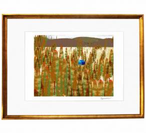 Картина Mambo Unlimited Ideas Illustration, forest-gold