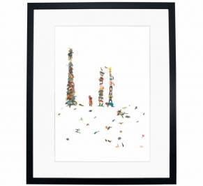 Картина Mambo Unlimited Ideas Illustration, jardim-zoologico-black