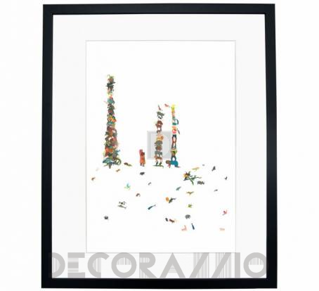 Картина Mambo Unlimited Ideas Illustration - jardim-zoologico-black