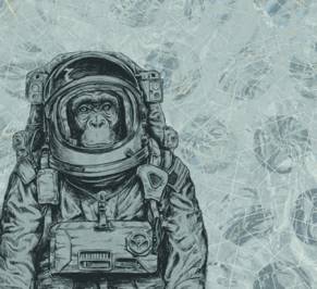 Обои Kt Exclusive Flagman Series - Vanilla Lime, 014214 Space Monkey