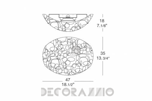 Светильник потолочный накладной (Светильник потолочный) Leucos Murrine - 0000001