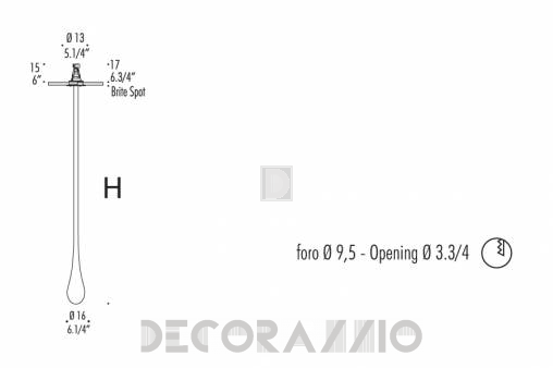 Светильник  потолочный врезной (Светильник точечный) Leucos Glo - 0002826