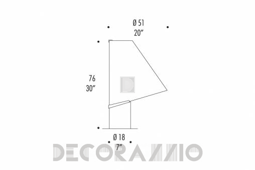 Светильник настольный (Настольная лампа) Leucos Micene - 0004038