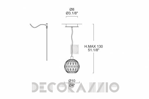 Светильник потолочный подвесной (Люстра) Leucos Sunlight - 0002657