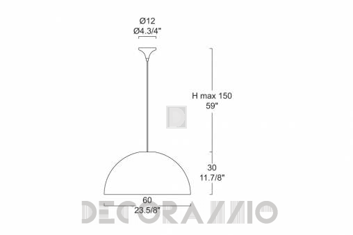 Светильник потолочный подвесной (Люстра) Leucos Bow - 0002659