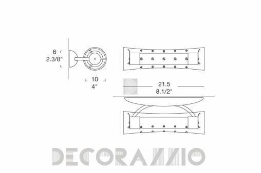 Светильник настенный накладной (Бра) Leucos Ila - 0002682