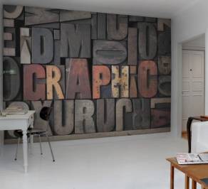 Обои Rebel Walls Typography - Letters And Numbers, R10501