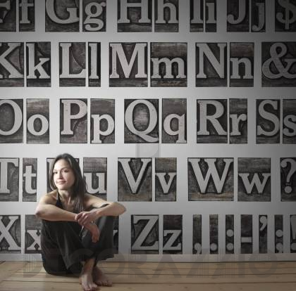 Обои Rebel Walls Typography - Letters And Numbers - R11061