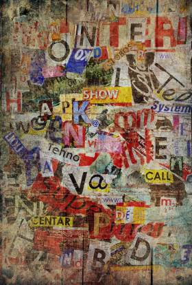 Обои Rebel Walls Typography - Letters And Numbers - R11201