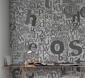 Обои Rebel Walls Typography - Letters And Numbers, R12161