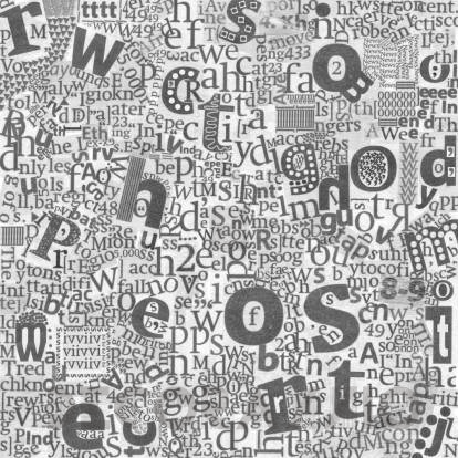Обои Rebel Walls Typography - Letters And Numbers - R12161