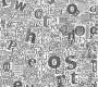 Обои Rebel Walls Typography - Letters And Numbers - R12161
