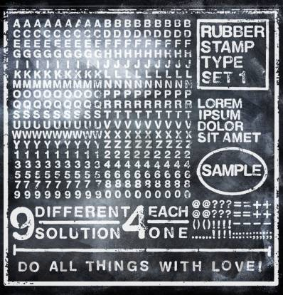 Обои Rebel Walls Typography - Prints And Stamps - R12261