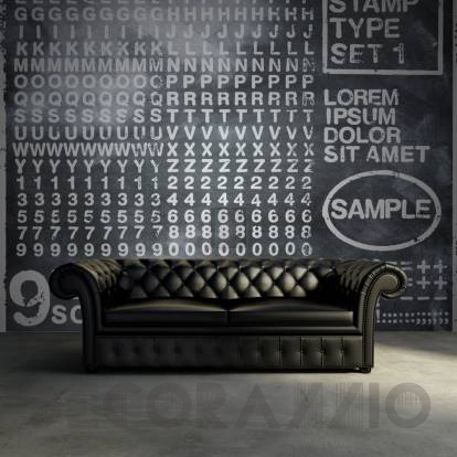 Обои Rebel Walls Typography - Prints And Stamps - R12261