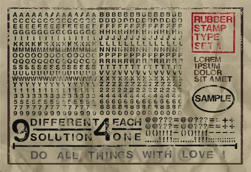 Обои Rebel Walls Typography - Prints And Stamps - R12263
