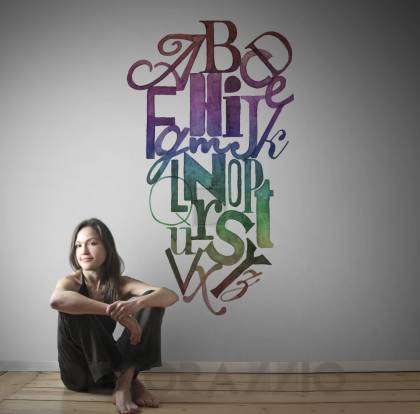 Обои Rebel Walls Typography - Letters And Numbers - R12492