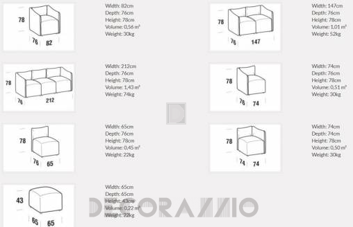 Диван модульный Le Comfort Kubik - kubik_modular_sofa