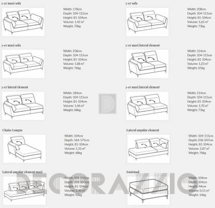 Диван модульный Le Comfort Naviglio - naviglio_modular_sofa
