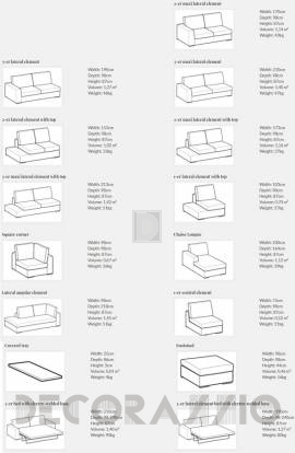 Диван модульный Le Comfort Nettuno - nettuno_modular_sofa