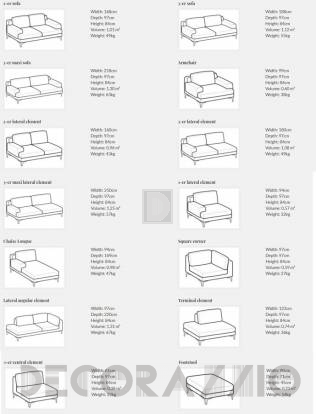 Диван модульный Le Comfort Nixon - nixon_modular_sofa