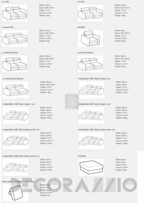 Диван модульный Le Comfort Paloma - paloma_modular_sofa