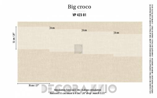 Обои Elitis Anguille Big Croco Galuchat - VP 423 01