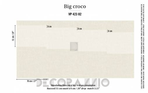 Обои Elitis Anguille Big Croco Galuchat - VP 423 02