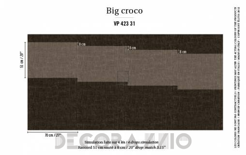 Обои Elitis Anguille Big Croco Galuchat - VP 423 31