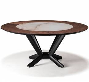 Обеденный стол Cattelan Italia Planer, cattelan-planer-round-ker-wood-180