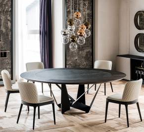 Обеденный стол Cattelan Italia Skorpio, cattelan-skorpio-round-ker-wood-180
