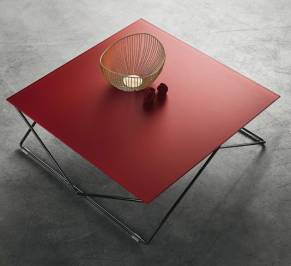Кофейный, журнальный столик Bontempi Casa Flexus, 07.78 red