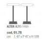 Высокий стол Bontempi Casa New Alis-Alter-Rico - 01.78