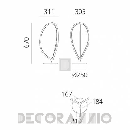 Светильник настольный (Настольная лампа) Artemide Arrival - arrival-table