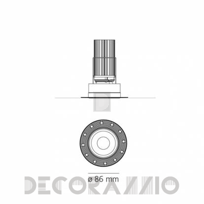 Светильник потолочный врезной (Светильник точечный) Artemide Hoy - hoy-recessed-white