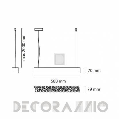 Светильник потолочный подвесной (Люстра) Artemide Calipso - 2013010A