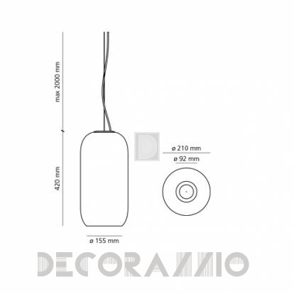 Artemide Gople Lamp Светильник потолочный подвесной (Люстра)