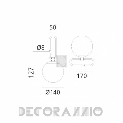 Светильник настольный (Настольная лампа) Artemide Nh - 1217010A