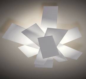 Светильник  потолочный/настенный накладной (Светильник) Foscarini Big Bang, big-bang-wall-ceiling-white